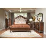 Bonaventure Park Bedroom 4Pc Set - Warm Cherry